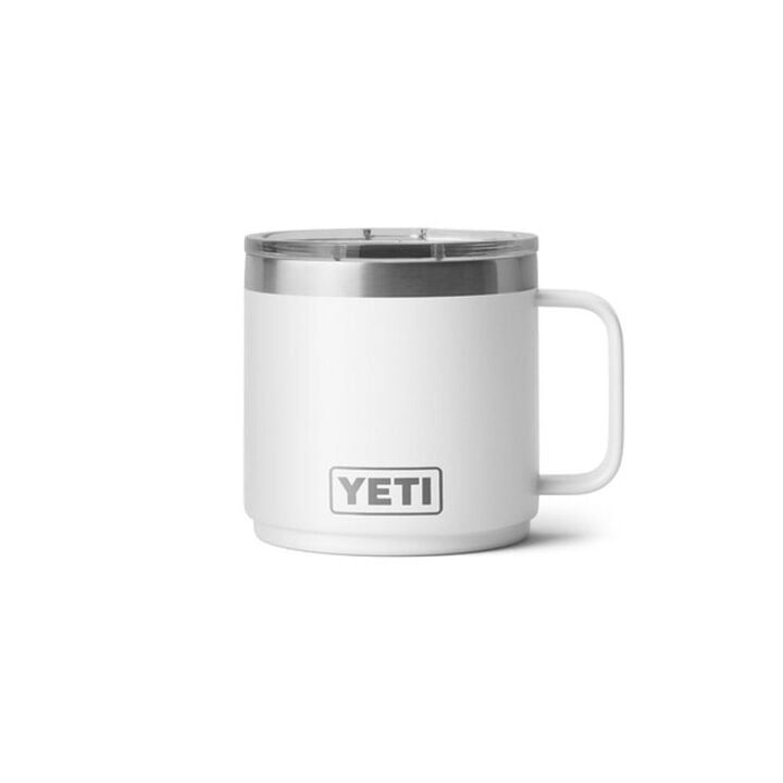 YETI Rambler 14 Oz Stackable Mug with Durasip Ceramic Lining White