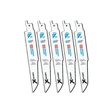 Imperial Blades Demolition 6in 10 TPI Multi-Material Reciprocating Blade 5PC