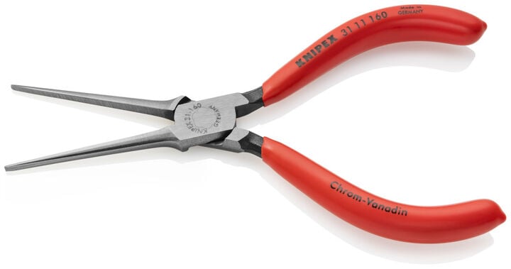 Knipex 6-1/4 Inch Needle Nose Pliers with Plastic Handle, large image number 1