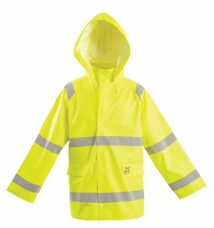 Occunomix Yellow Flame Resistant Rain Jacket - 2XL, large image number 0