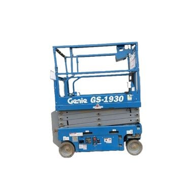 Genie GS-1930 19ft 2WD Electric Slab Scissor Lift - Used 2022