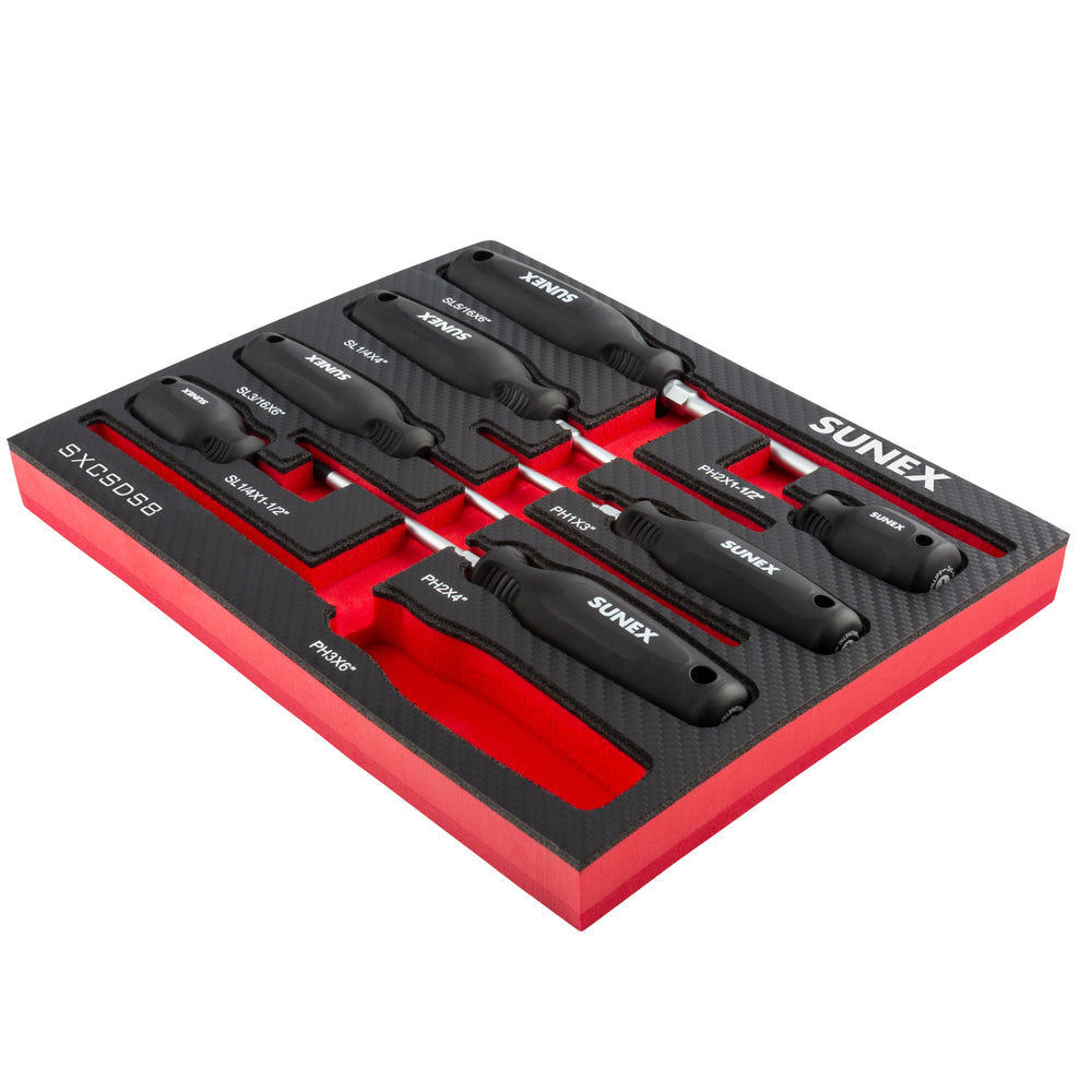 Sunex Phillips and Slotted Magnetic Screwdriver Set 8 Pieces, large image number 7