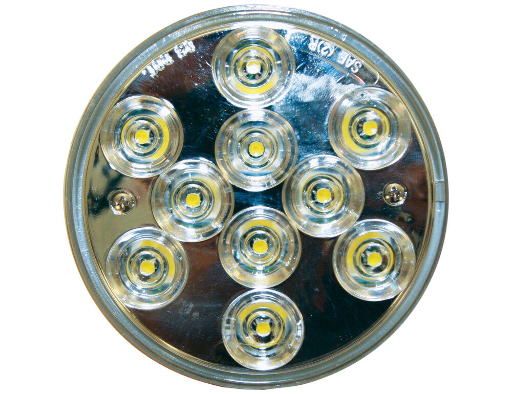 Buyers Products Company Bulk 4 Inch Clear Round Backup Light With 10 LEDs – 5624350