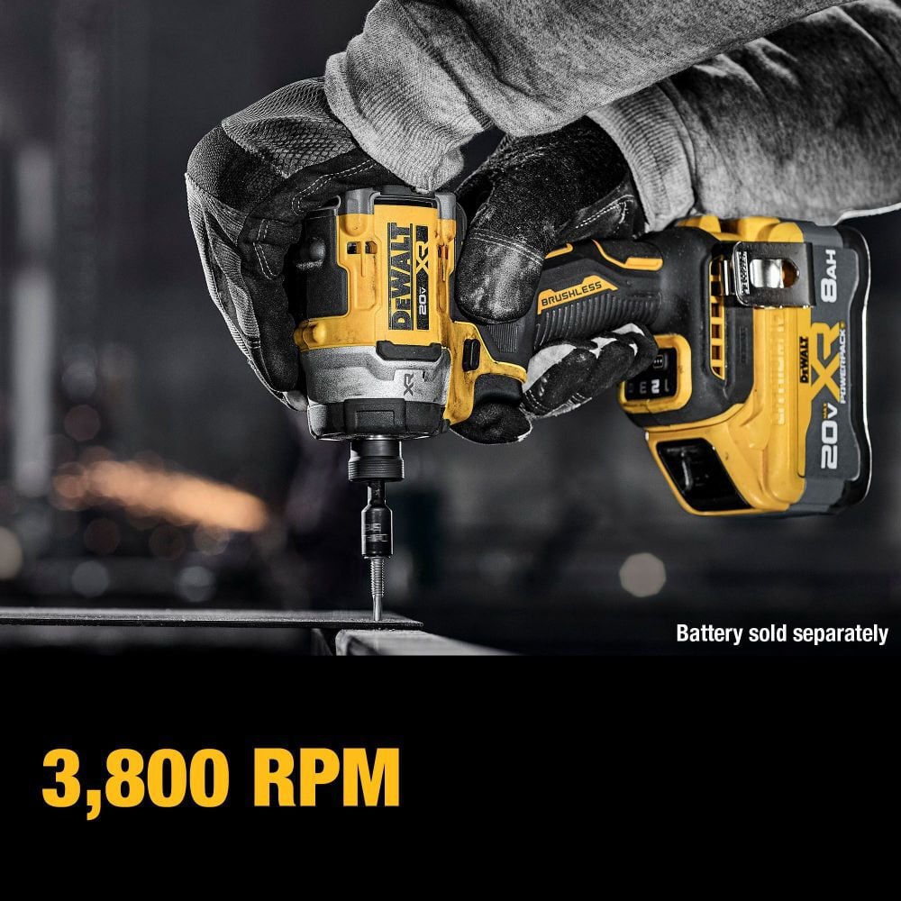 DEWALT 20V MAX XR 3-Speed 1/4 Inch High Torque Impact Driver (Bare Tool), large image number 5