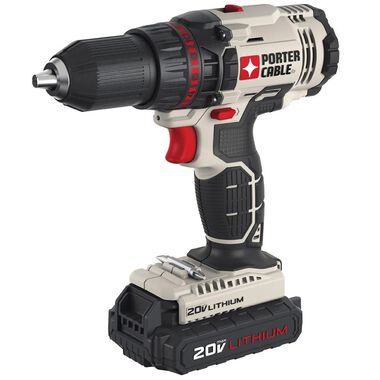 Porter Cable 20V 1/2-Inch Lithium-Ion Cordless Drill (PCC601LB) Kit, large image number 1