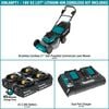 Makita 18V X2 (36V) LXT LithiumIon Brushless Cordless 21in Self Propelled Lawn Mower Kit with 4 Batteries (5.0Ah), small image number 4