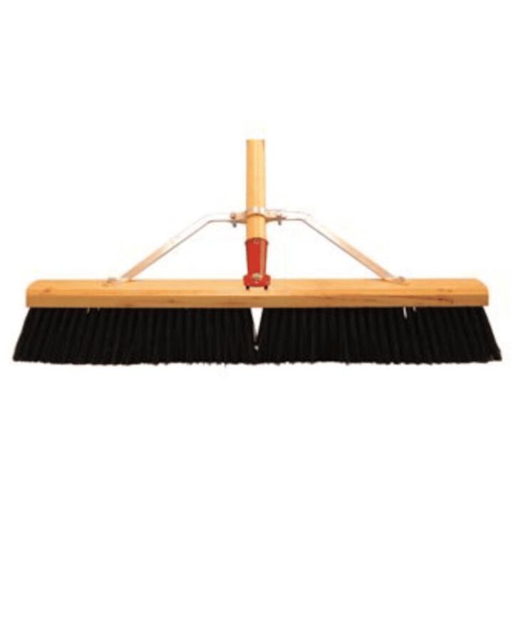 Magnolia Brush Assembled 24 Brown Plastic Garage Broom