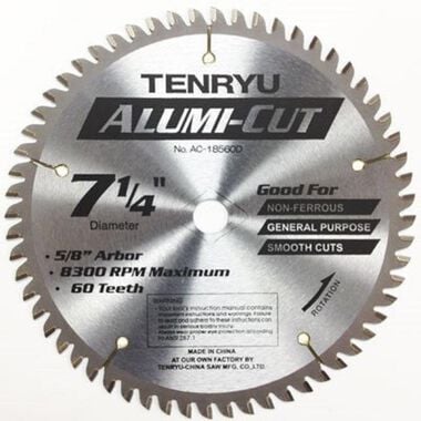 Tenryu 7-1/4In Alumi-Cut Saw Blade