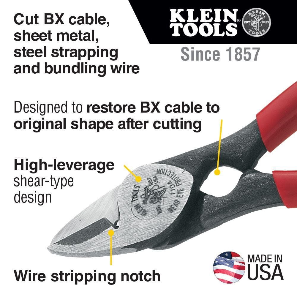 Klein Tools All-Purpose Shears and BX Cutter, large image number 2