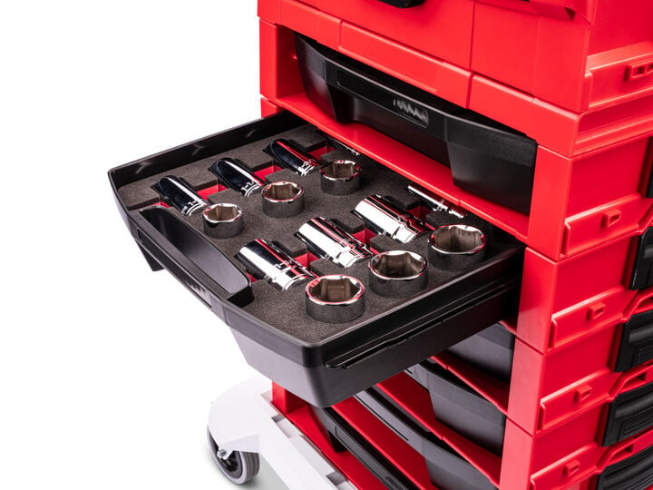Tekton 1/2 Inch Shallow and Deep 6-Point Sockets, Drawer, 16 Pieces, large image number 5