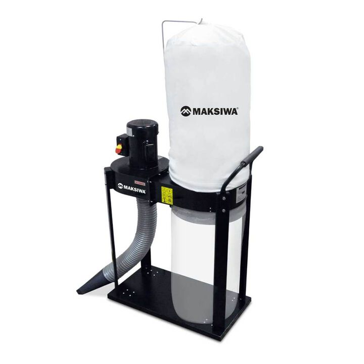 Maksiwa International Promotional Maksiwa Dust Collector 600 CFM 127/220V 1 Phase 1HP 1 Entry