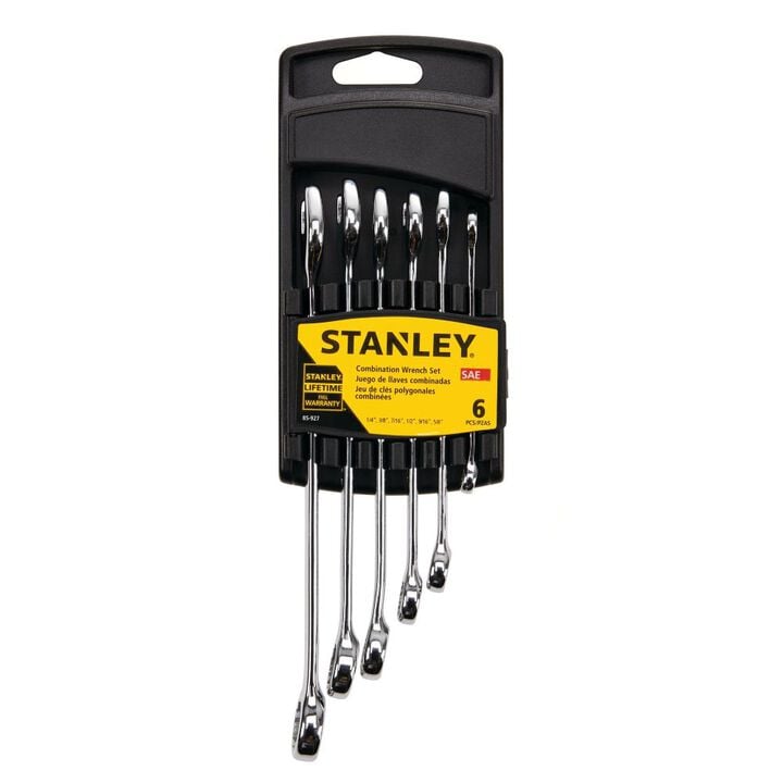Stanley Combination Wrench Set SAE, 6 Pieces, large image number 1