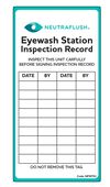 Aero Healthcare Neutraflush Eyewash Station Inspection Label, small image number 1
