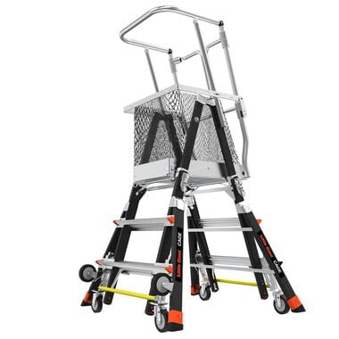 Little Giant Safety Cage Model 3 Ft. to 5 Ft. IAA FG with Wheel Lift