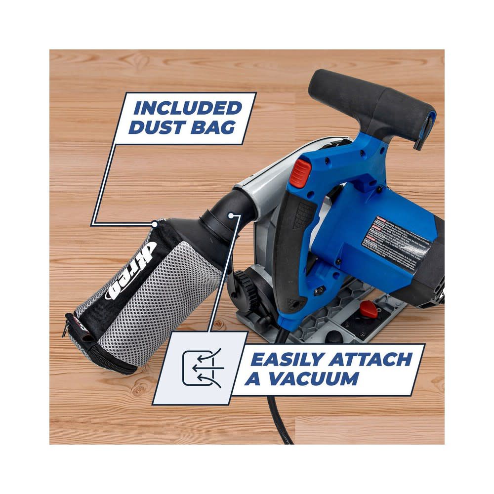 Kreg 120V 48T Blade Adaptive Cutting System Plunge-Cut Track Saw & 62 Inch Guide Track Bundle, large image number 14