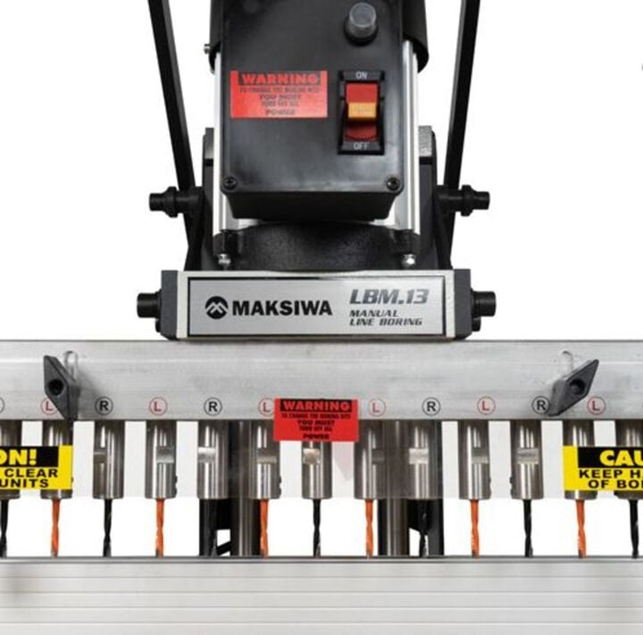 Maksiwa International Boring Machine 1 Phase 110V 13 Spindle Manual Line, large image number 8