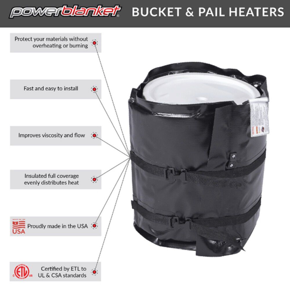 Powerblanket 1 Gallon / 4 Liter - Pail Heating Blanket, large image number 3