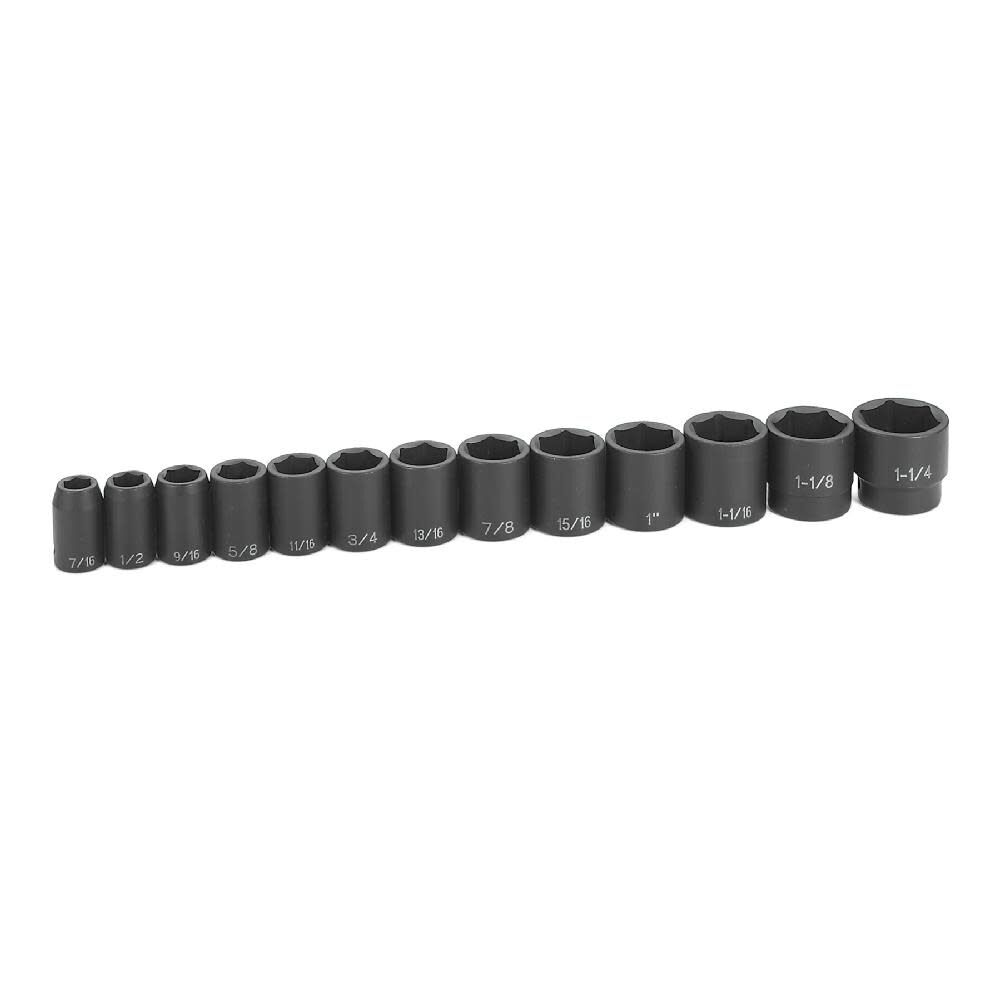 Grey Pneumatic 1/2in Drive 13 Piece Standard Set, large image number 1