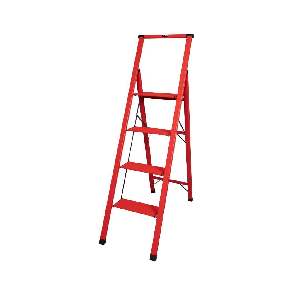 Xtend and Climb Slimline 4-Step White Aluminum Step Stool with Handle – SL4H LIGHT WHITE