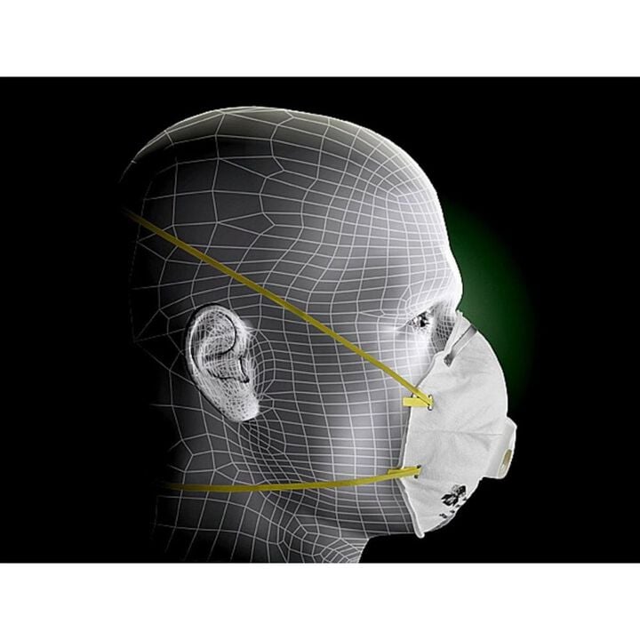 3M Cup Shaped Valved N95 Particulate Respirator - 10 Pack, large image number 5