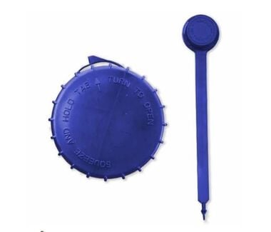 Surecan Tether/Spout Cap & Fill Cap 5 Gallon Blue