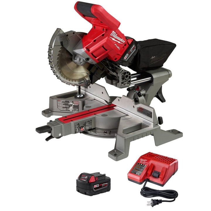 Milwaukee M18 FUEL 7-1/4 in. Dual Bevel Sliding Compound Miter Saw Kit