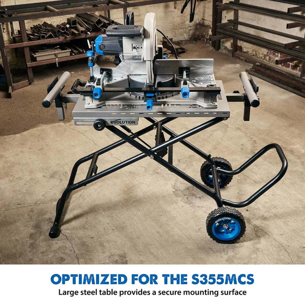 Evolution Power Tools MCSSTAND 662 Lbs Mitering Chop Saw Stand with Powerlift Assist, large image number 3