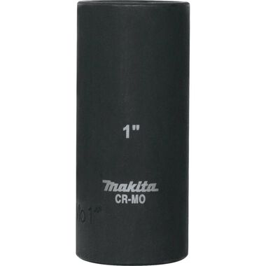 Makita 1in Deep Well SAE Impact Socket, 1/2in Drive