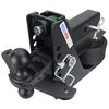 Shocker Hitch 14K 2 1/2 Inch Max Black Air Receiver Hitch & Black Combo Sway Bar Tab Ball Mount 2 Inch & 2 5/16 Inch Hitch Balls, small image number 2