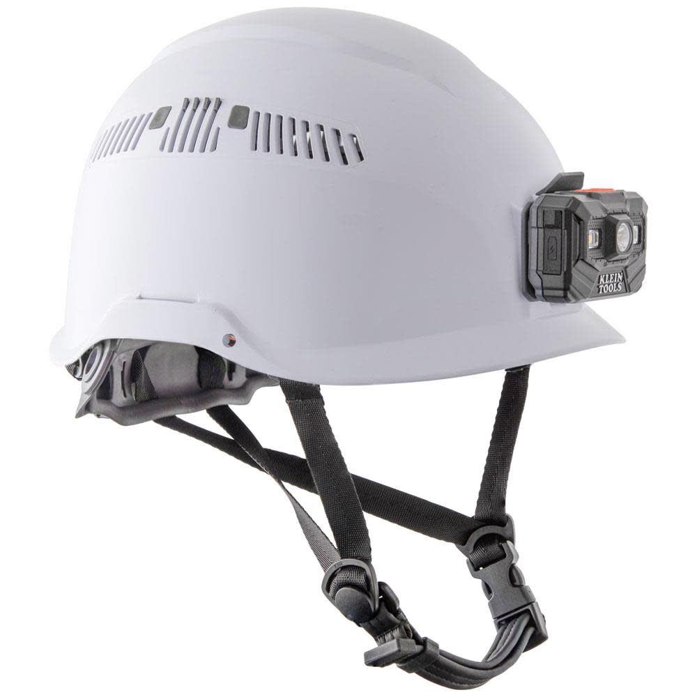 Klein Tools Safety Helmet Vented-Class C with Rechargeable Headlamp White, large image number 6