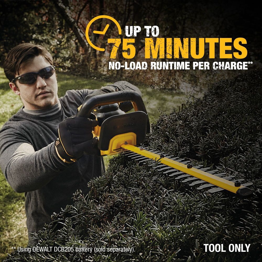 DEWALT 20V MAX Lithium Ion Hedge Trimmer (Bare Tool) DCHT820B from DEWALT -  Acme Tools