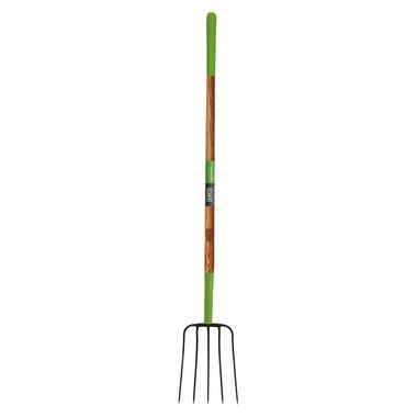 Ames 5 Tine Forged Steel Manure Fork with Cushion End Grip Handle