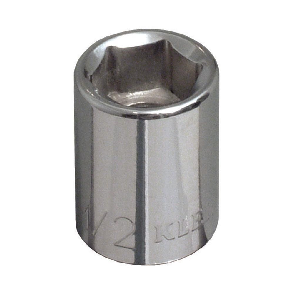Klein Tools 1/2in Std 6-Pt. Socket 3/8in Drive, large image number 1