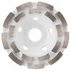 Bosch 4 1/2 Inch Double Row Segmented Rim Diamond Cup Wheel for Concrete, small image number 1