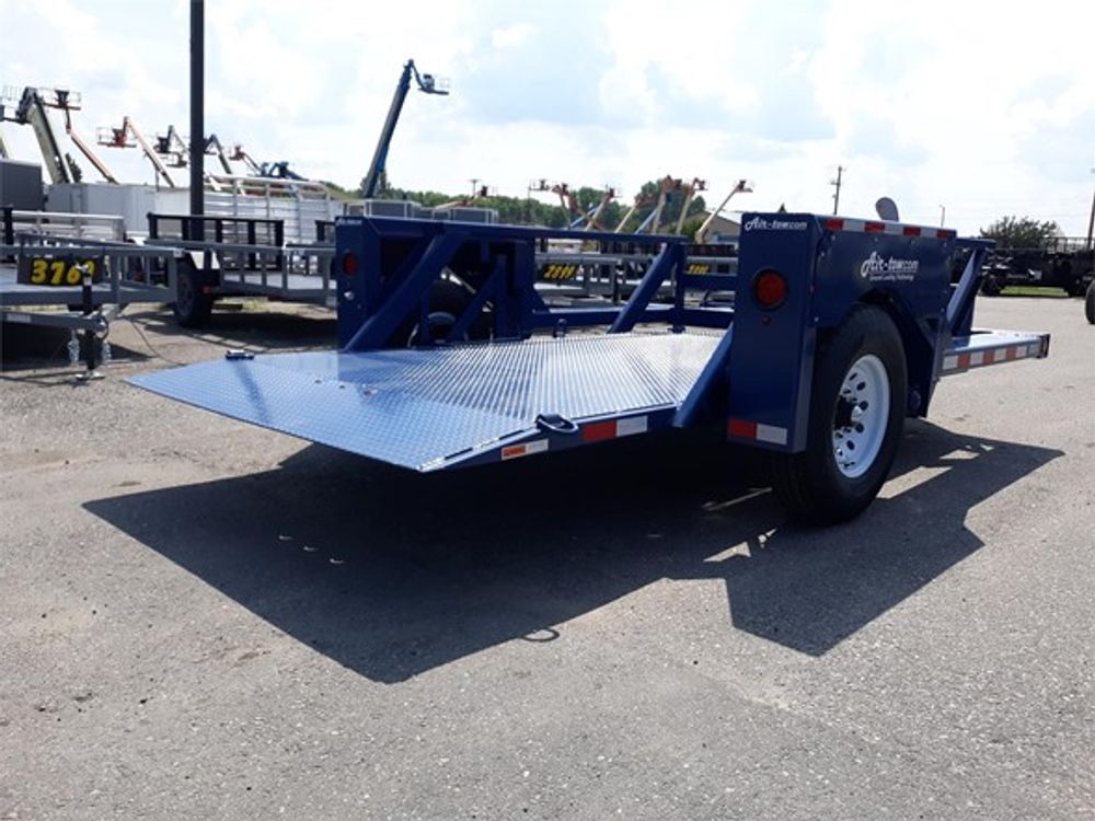 Air-Tow Trailers 12 Ft. Drop Deck Flatbed Trailer 75 Inch Deck Width - 5500# Capacity, large image number 13