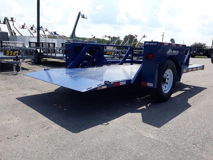 Air-Tow Trailers 12 Ft. Drop Deck Flatbed Trailer 75 Inch Deck Width - 5500# Capacity, large image number 12