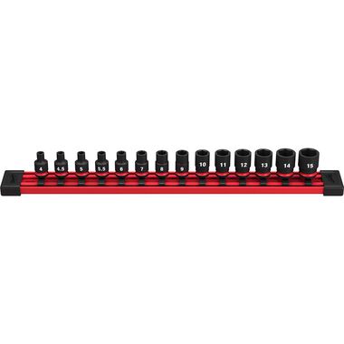 Milwaukee 14PC SHOCKWAVE Impact Duty Socket Metric Deep 6 Point Set