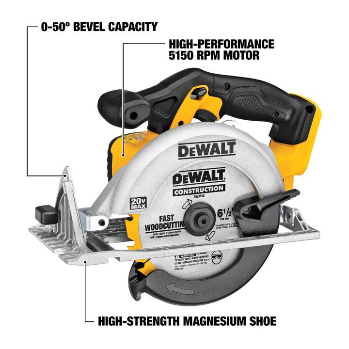 DEWALT ATOMIC 20V Compact Hammer Drill Circular Saw Combo Kit, large image number 2