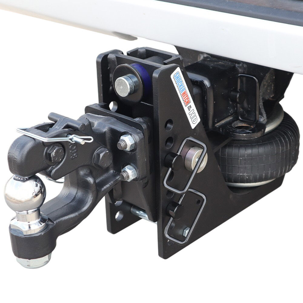 Shocker Hitch HD 20K Max Black 2 Inch Air Hitch with 16K Pintle & 2 Inch Ball, large image number 2