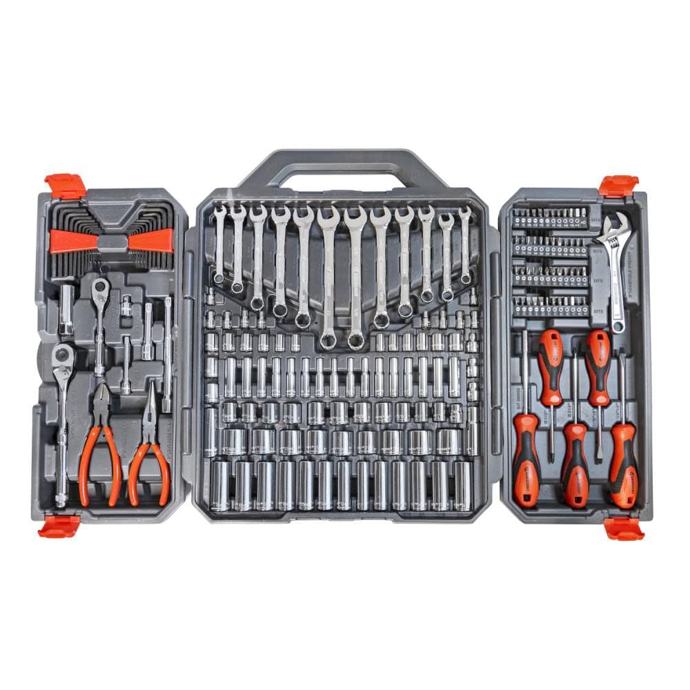 Crescent 180 Piece 1/4in and 3/8in Drive 6 Point SAE/Metric