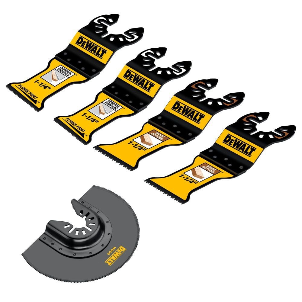 DEWALT Oscillating General Purpose Assortment, 5 Piece, large image number 1