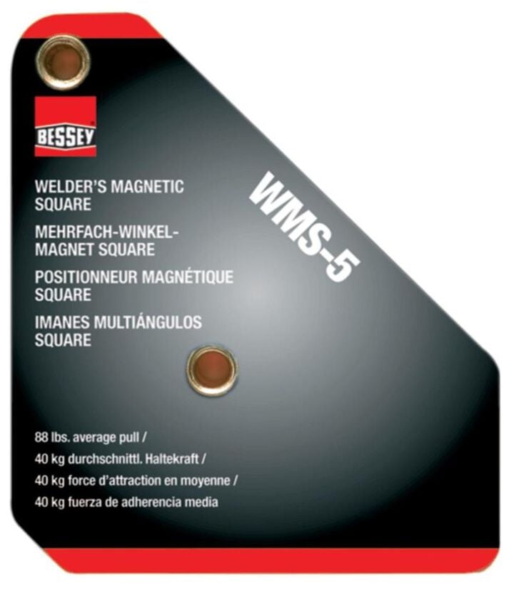 Bessey Welder's Magnetic Set-Up Square 90 and 45 Degree Angles