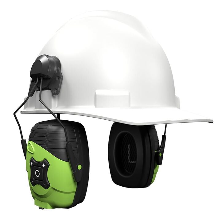 ISOtunes LINK Aware 21 dB Bluetooth Safety Green Helmet Mount Earmuff, large image number 5