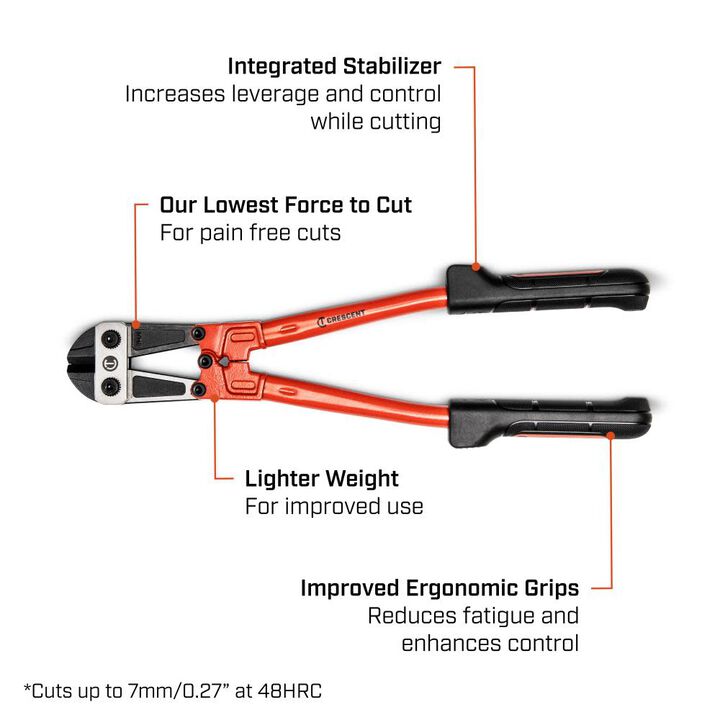 Crescent 18 Inch High Leverage Compound Bolt Cutter, large image number 4