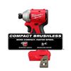 Milwaukee M18 Compact Brushless 1/4 Inch Hex Impact Driver (Bare Tool)-Reconditioned, small image number 2