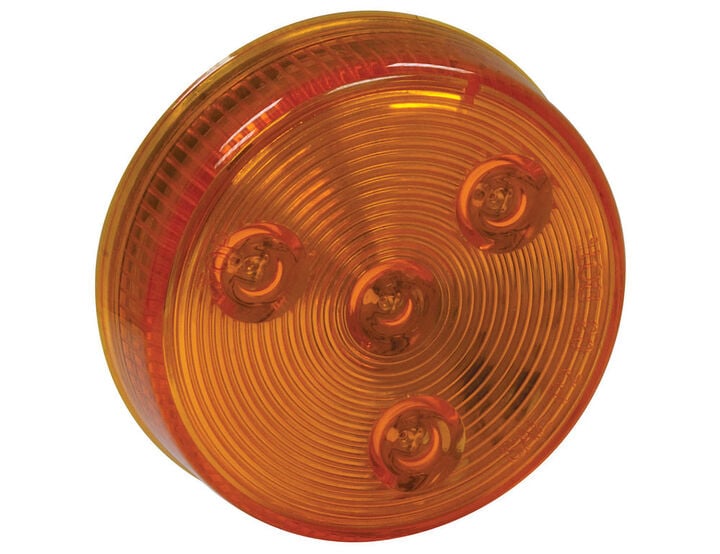 Buyers Products Company Bulk 2.5 Inch Amber Round Marker/Clearance Light With 4 LED, large image number 0
