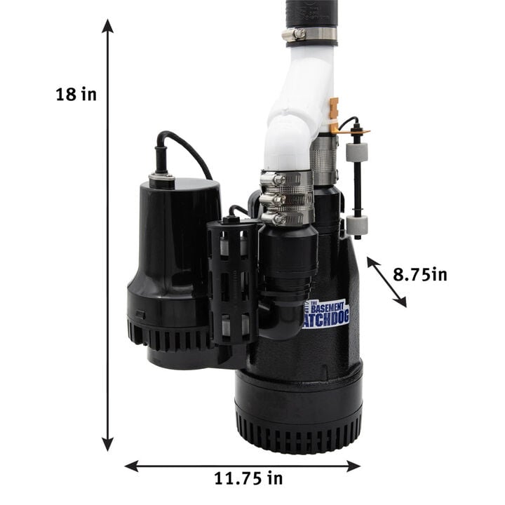 The Basement Watchdog Big Combo Connect 1/2HP 73.3 GPM PSC Water-Cooled Motor Sump Pump, large image number 5