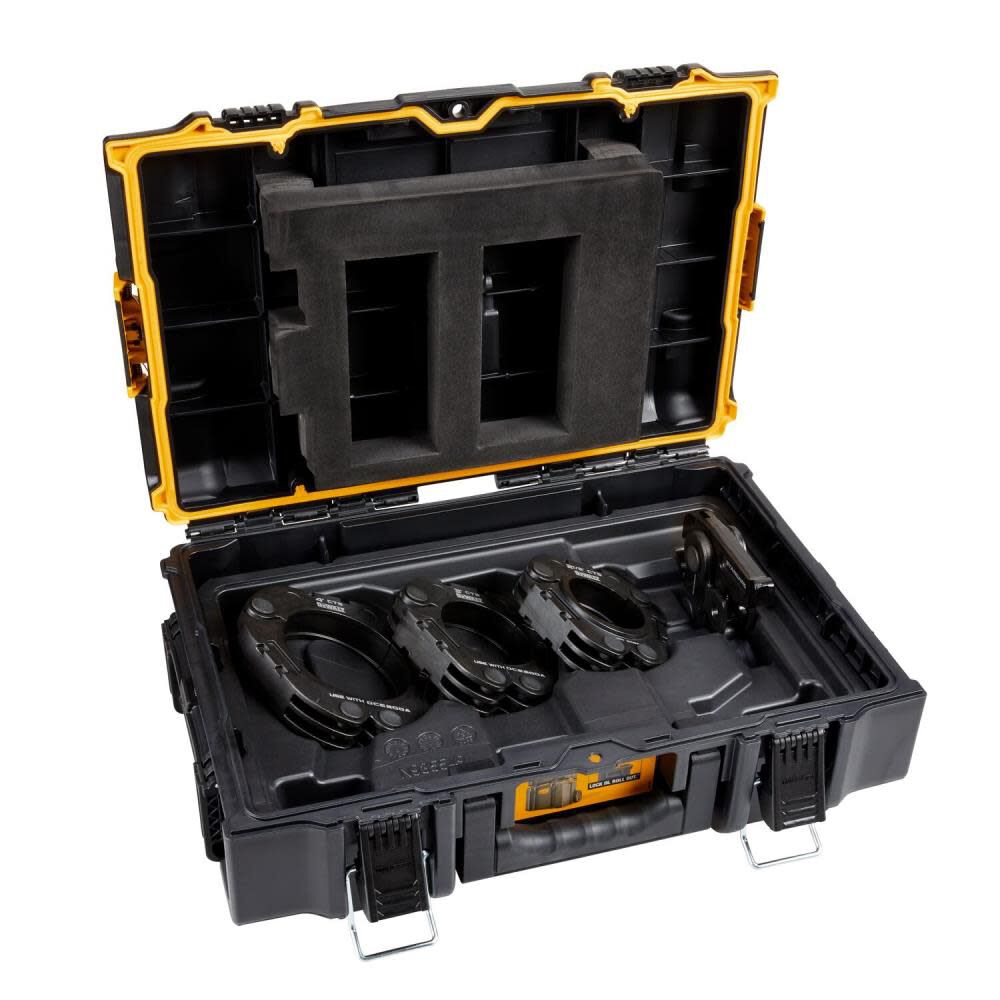 DEWALT 2 1/2in to 4in Standard CTS Press Rings & Actuator Kit with Toughsystem 2.0 Tool Box, large image number 2