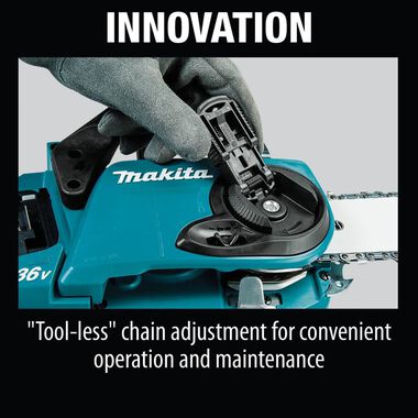 Makita 18V X2 (36V) LXT Chain Saw Kit 14in Cordless Brushless with 4 5.0Ah Batteries, large image number 4
