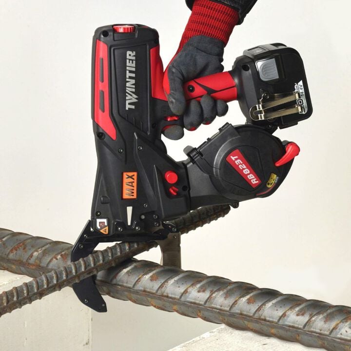 MAX USA X-Large Battery-Powered Rebar Tying Tool For #14 x #14 Wire, large image number 1